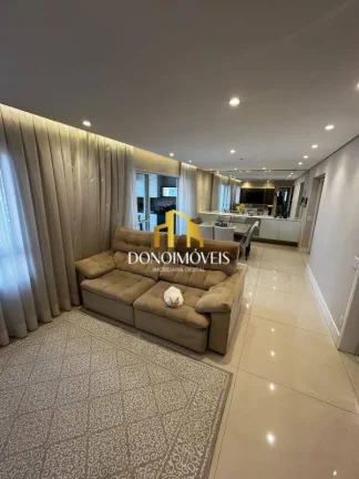 Imagem Apto venda 3 dorm, vista piscina, andar alto, 123m Cond Domo Life SBC SP