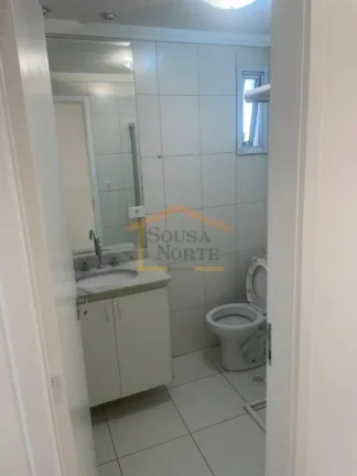 Imagem Apartamento 45m², 1 suíte, sala 2 ambientes, sacada, armários na cozinha e banheiro, área de ser...