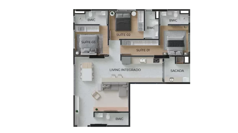 Imagem Apartamento com 2 Quartos à Venda, 83 m² em Perequê - Porto Belo