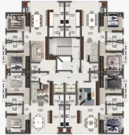 Imagem Summer Breeze Residence - Apartamento à venda no bairro Alto Pereque - Porto Belo/SC