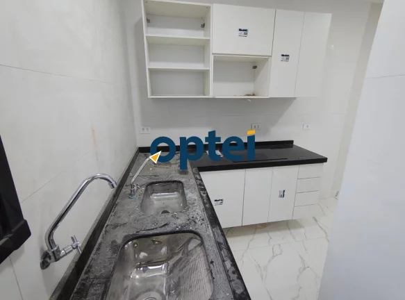 Imagem Studio 20 m² com dormitórios, sala e cozinha conjugados, 01 banheiro com Box e Gabinete.