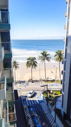 Imagem Astúrias, frente mar, vista lateral, 3 dormitórios e 1 vaga.