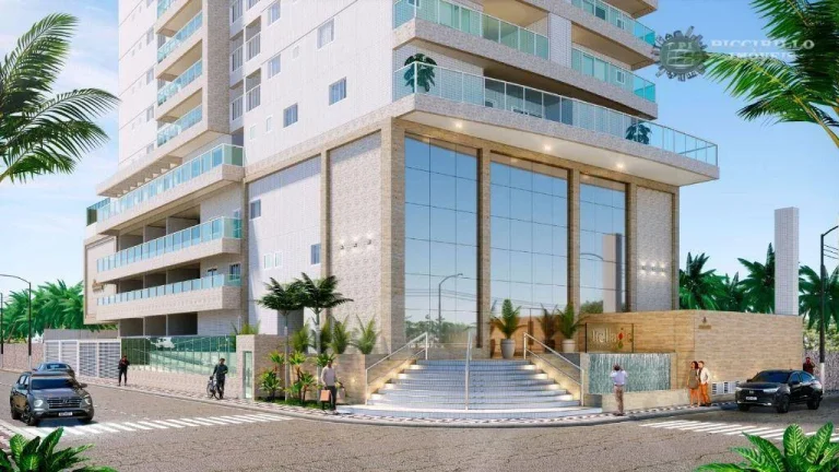Imagem Apartamento com 3 dormitórios à venda, 100 m² por R$ 800.000,00 - Vila Guilhermina - Praia Grande/SP