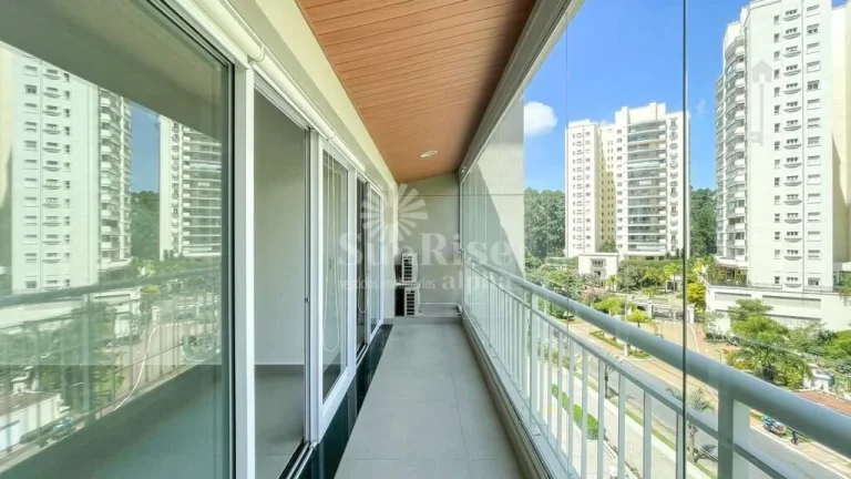 Imagem Apartamento semi-mobiliado para alugar Alphaville - Tamboré com 1 suíte e 1 vaga - 50m² | R$4.684,00 pacote - Santana de Parnaíba/SP