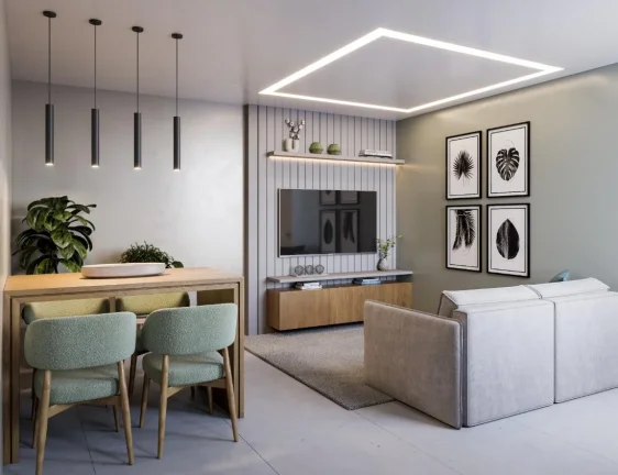 Foto do imóvel: ado Diferencial Apartamento Garden 40,75 m² + Quintal Privativo de 8,80 m² 2 Quartos Sala de Estar/Jantar Cozinha Banheiro Área de Serviço Vaga de Garagem Privativa Piso Laminado Quintal Privativo Exclusivo Lazer Completo para Toda a Família