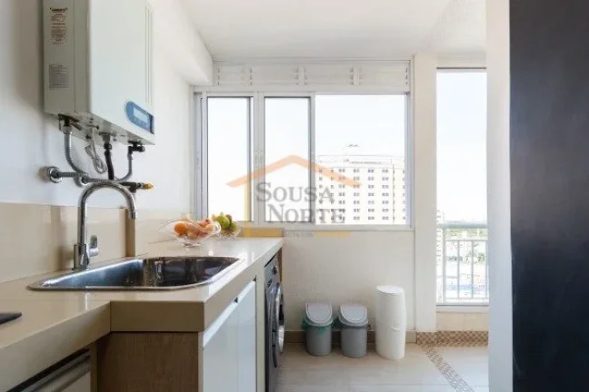 Imagem Apartamento de 88m² com 3 dormitórios, sendo 1 suite, 2 banheiros, 2 vagas e depósito. Possui sal...
