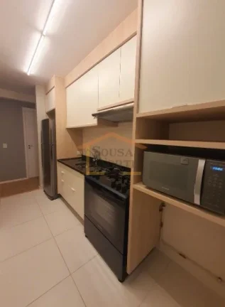 Imagem Apartamento 2 dormitórios, sendo 1 suite, banheiro, sacada envidraçada, totalmente mobiliado e dec...
