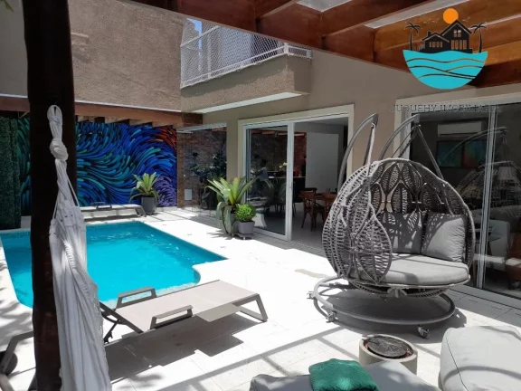 Imagem Casa em Condomínio, 30 metros da praia para Venda e Locação em Juquehy c/ 5 suítes, piscina pv - acomodação p/ 12 pessoas | Juquehy Imobiliária