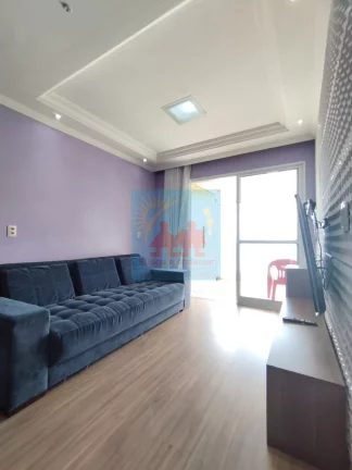 Imagem Apartamento com 70m² e Vista Total para o Mar na Vila Mirim, Praia Grande/SP, 580mil