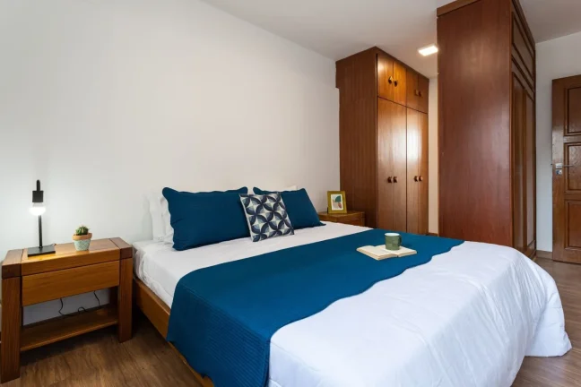 Imagem Apartamento 121M², 3Q, 1 Suíte, 2 Banheiros, 1 Vaga, Academia, Piscina, Salão de Festas, Churrasqueira, Playground, Quadra, Espaço Gourmet.