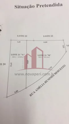 Imagem Terreno à venda em Caieiras-SP, no bairro Serpa com 125,88 m² de área!