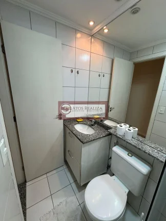 Imagem Imóvel aconchegante para alugar com 2 quartos e 1 banheiro no total. Este imóvel está bem equipado, é ideal para quem procura conforto e comodidade. O condomínio é bem equipado com diversas instalações, apropriado para quem busca lazer sem sair de casa e 