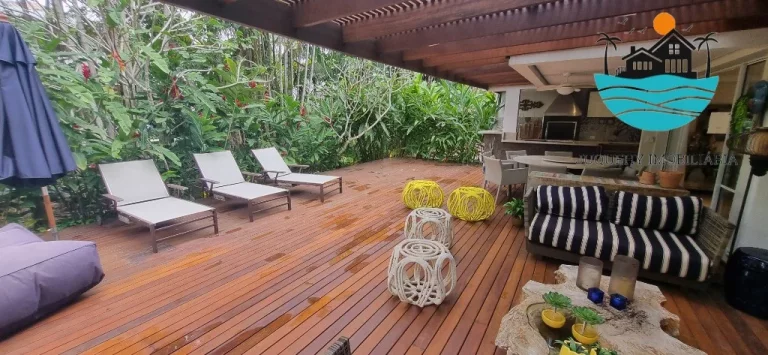 Imagem Raízes de Juquehy - Casa para Aluguel de Temporada - 4 suítes, acom. 10 pessoas, área gourmet coberta, Tênnis, piscina, sauna| Juquehy Imobiliária