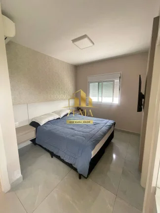 Imagem Apartamento 90m2, 03 dorms, Mobiliado, Ar Cond., 02 vagas, Cond. Completo