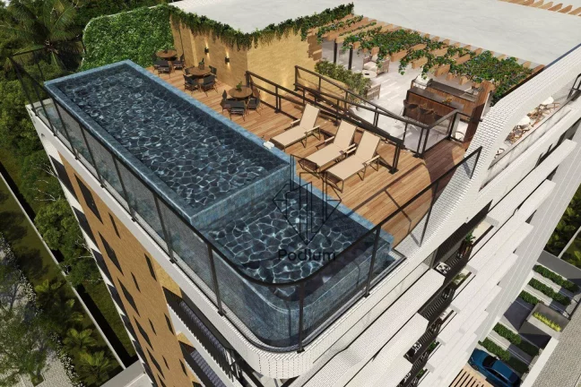 Imagem Coberturas Duplex com piscina privativa á 260m da praia do Bairro de Camboinha/Cabedelo - CO0332