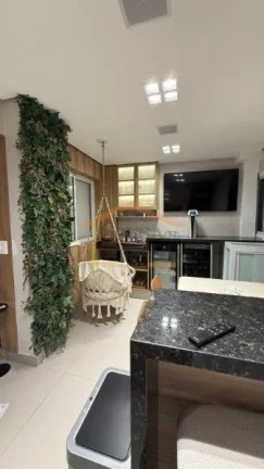 Imagem Apartamento com 87 m² de área útil, composto por 2 dormitórios, sendo 2 suítes, sala com ar-con...