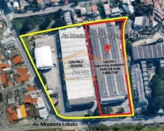 Imagem O galpão oferece uma área de 8.086,75m², numa área de 10.000m² de terreno, proporcionando um es...