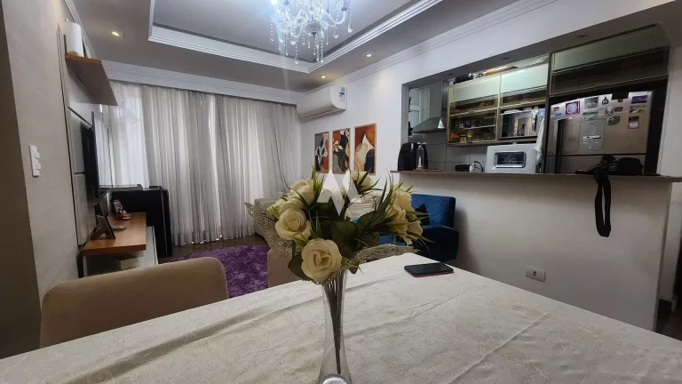 Imagem Apartamento Moderno e Confortável -2 dormitórios, 1 suíte lazer completo, 1 vaga em Santos
