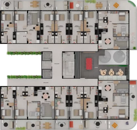 Imagem Flat à venda, 54 m² por R$ 756.644,89 - Bessa - João Pessoa/PB