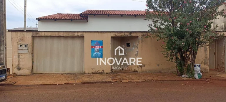 Imagem Casa com 3 dormitórios à venda, 130 m² por R$ 350.000,00 - Setor Santos Dumont - Itumbiara/GO