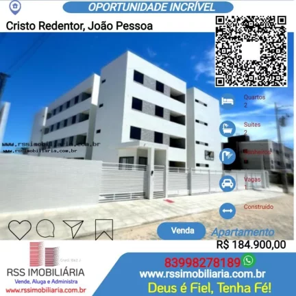 Apartamento á venda no Bairro do Cristo em João Pessoa/PB