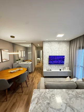 Imagem Apartamento Mobiliado com 2 Dormitórios sendo 1 Suíte na Anita Garibaldi em Joinville - SC