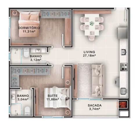 Imagem Otelo Residence - Fase 1 - Apartamento à venda no bairro Municípios - Balneário Camboriú/SC