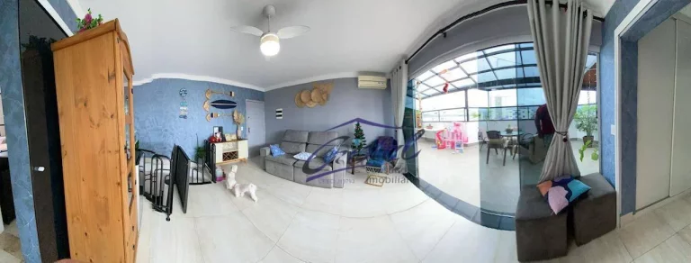 Imagem Cobertura com 3 dormitórios à venda, 127 m² por R$ 760.000,00 - Caiçara - Praia Grande/SP