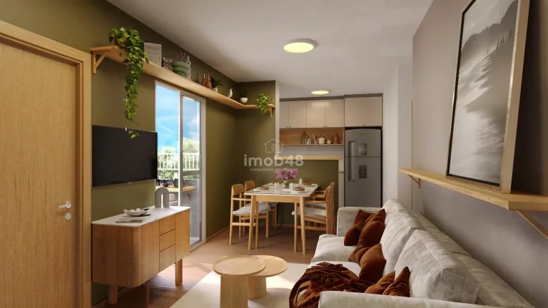 Imagem Apartamento à Venda em Forquilhas, São José – 2 Quartos, 40m²