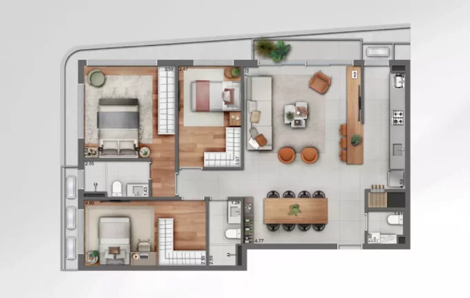 Imagem Trend Downtown Home - Fase 1 - Apartamento à venda no bairro Azenha - Porto Alegre/RS