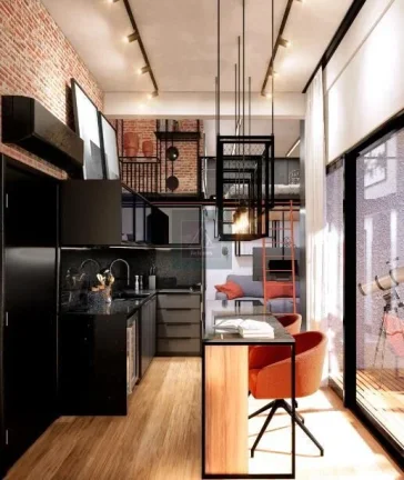 Imagem Alto da XV - Studio 26,75m² com sacada.
