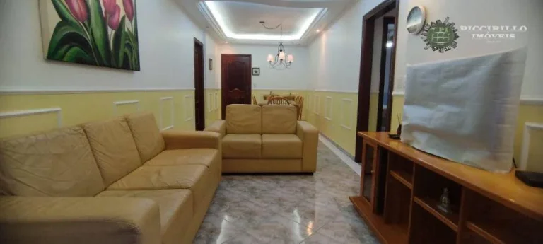 Imagem Apartamento com 2 dormitórios para alugar, 86 m² por R$ 4.000,02/mês - Vila Guilhermina - Praia Grande/SP