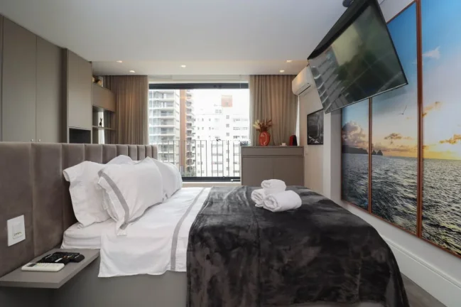 Imagem Apartamento à venda ou locação em Cerqueira César, em São Paulo-SP: 1 quarto, 1 sala, 1 banheiro, 31m² de área.