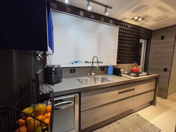 Imagem Lindo Apartamento para Venda no Condomínio Clube Domo Life, com 3 dormitórios, com 123m², 2 vagas, varanda Gourmet, Centro de São Bernardo do Campo