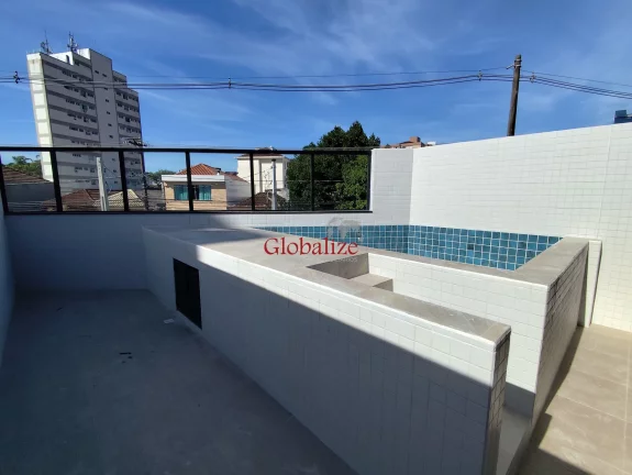 Imagem Sua Sobreposta Alta com 3 dormitórios, Piscina e Churrasqueira na Vila Belmiro Santos R$1200 mil