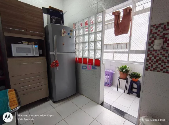 Imagem Apartamento com VISTA MAR , 2 dormitórios, 2 BANHEIROS, VARANDA FRENTE MAR NA QUADRA DA PRAIA à venda, 77 m² por R$ 573.000,00 Aparecida - Santos/SP