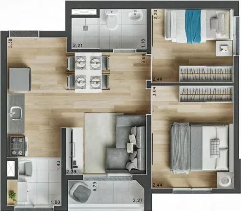 Imagem APARTAMENTO RESIDENCIAL em São Paulo - SP, Brás