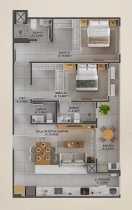 Imagem Seven - Apartamento à venda no bairro Perequê - Porto Belo/SC