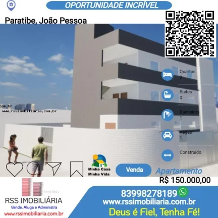 Apartamento 2 Quartos à venda em Paratibe, João Pessoa/PB