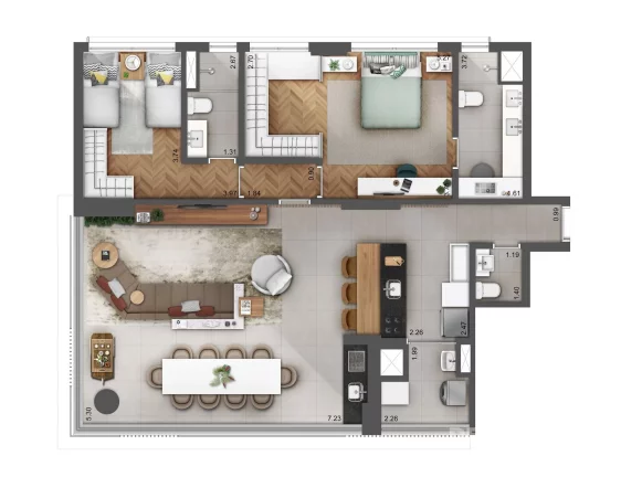 Imagem Hera Perdiezs - More a 550 m do Bourbon Shopping! Ultimas unidades de apartamentos à venda no Hera Perdizes em São Paulo