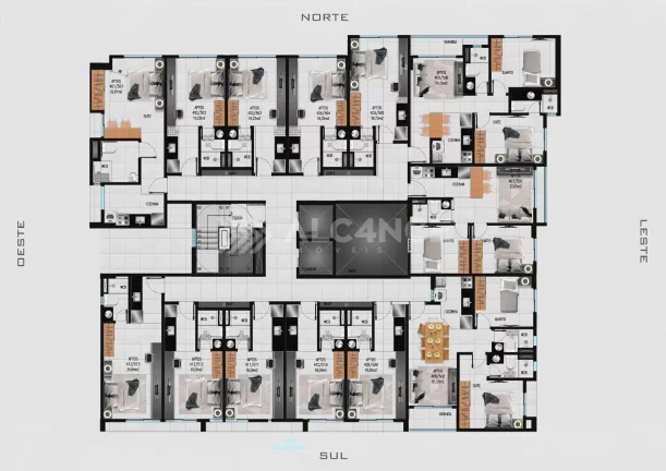 Imagem Apto - 1 Quarto - 37,93 m²- Bessa, João Pessoa/PB