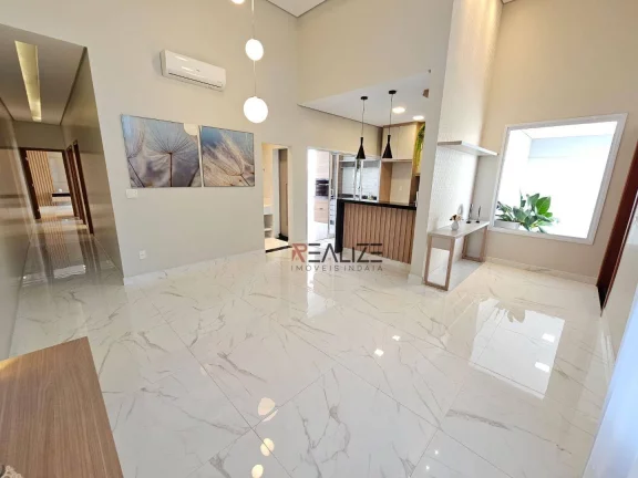 Imagem Casa moderna com 3 dormitórios à venda, 156 m² por R$ 1.800.000 - Condomínio Próximo ao Parque Ecológico - Indaiatuba/SP