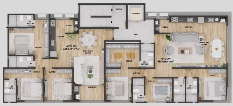 Imagem Apartamento à venda, 108 m² por R$ 1.338.000,00 - Camboinha - Cabedelo/PB