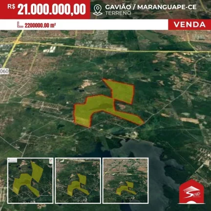 (TE8099) Terreno bem localizado Pavuna - Pacatuba 220.000,00m²
