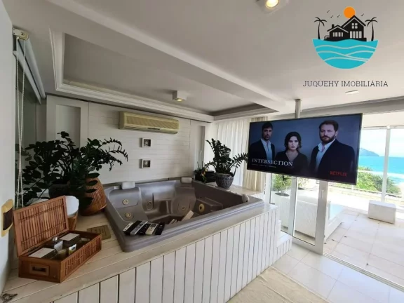 Imagem Casa a Venda em Juquehy Frente ao Mar, Aluguel Mas 12 pessoas, com 5 Suítes, vista ao mar, 350m² de área construída | Juquehy Imobiliária
