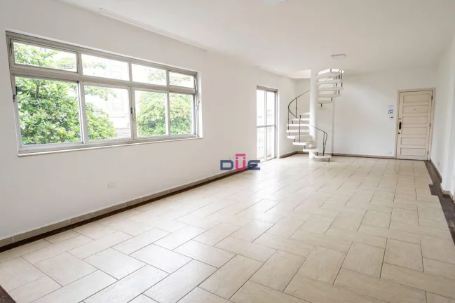 Imagem Apartamento duplex com 5 dormitórios, elevador, garagem box privativa, predio de 4 andares, à venda - Embaré - Santos/SP