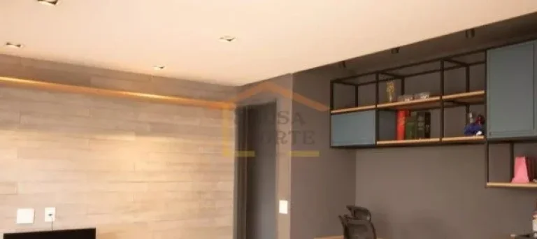 Imagem Apartamento amplo de 47 m², com 1 dormitório, banheiro, varanda e área de serviço. Possui armár...
