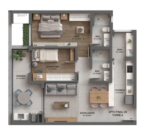 Imagem Loft 1Dormitório para venda em Florianópolis - SC