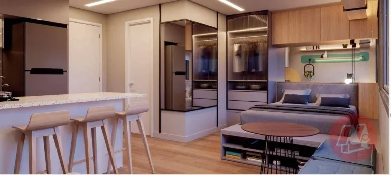 Imagem Studios e apartamentos no Jardim Botânico com infraestrutura.