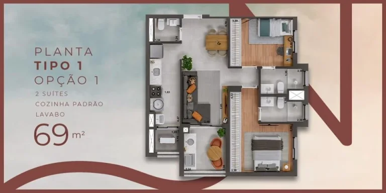 Imagem Apartamento a venda no Condomínio Trion